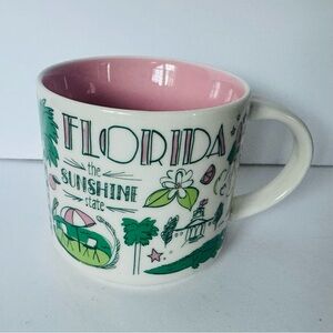 Starbucks Been There Series Florida Mug, Pink/Green Design